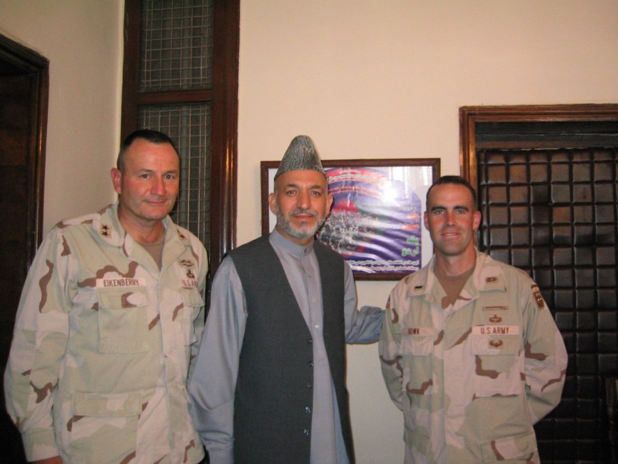 2003 09SEP 18 President Karzai MGE and I